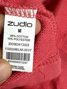 Zudio oversized Crop Top (M) | Paris Print | Soft