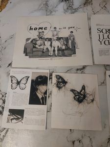 Random Black BTS Wall Posters🪼⋆.ೃ࿔*:･
