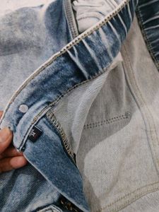 men's Light Wash Denim Joggers