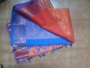 Orange Kanjeevaram Silk Saree