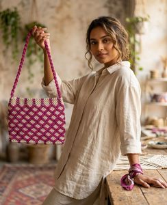Handmade Macrame Shoulder Bag for Women
