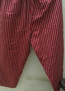 Maroon Printed Kurta