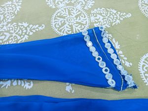 Royal Blue Colour Kurti With Dupatta