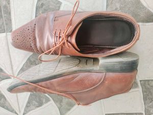 Brown Leather Formal Shoes