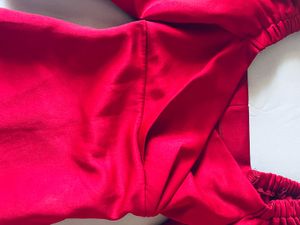 Vibrant Red Off-Shoulder Dress