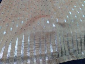 Beautiful Zari Jacquard Saree with Stitched Blouse