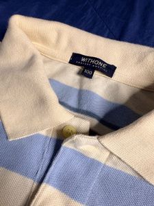 Striped Long Sleeve Polo Shirt