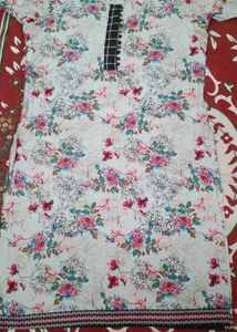 New Floral Print Kurta Set