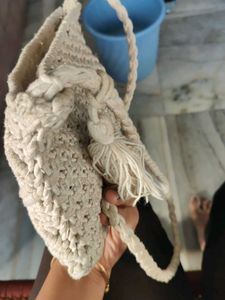 Handmade Macrame Clutch