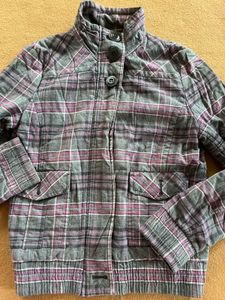 Cozy Plaid Button-Up Jacket