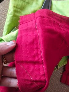 Elegant Red Embroidered Blouse