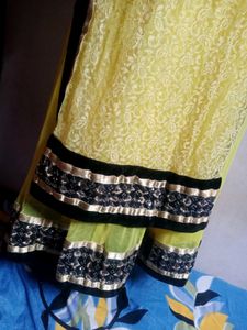 Parrot Gawn With Dupatta