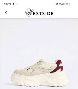 WESTSIDE Off-White Chunky Sneakers