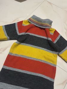 Striped Turtleneck Sweater