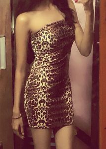 Leopard Print Bodycon Mini Dress