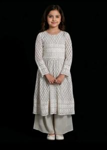 Elegant Grey Embroidered Salwar Kameez