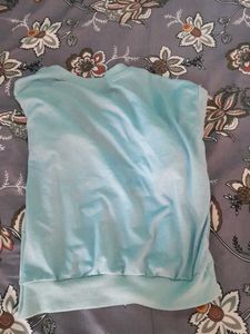 Light Blue Graphic Sweatshirt