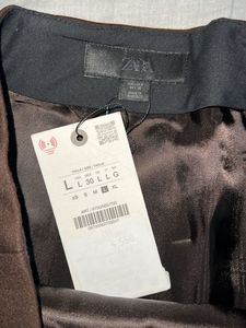 ZARA Women's Brown Blazer and skirt Set