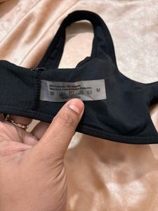 Chic Black Cutout Bikini Top