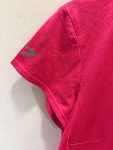 Pink V-Neck Athletic T-Shirt