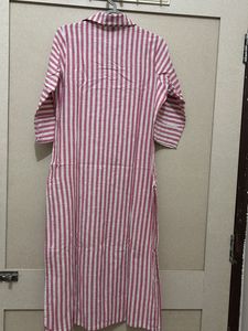 Striped Button-Down Dress