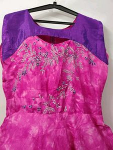 Stunning Magenta Ethnic Gown