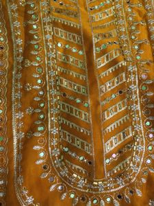 Stunning Mustard Embroidered Kurta Set