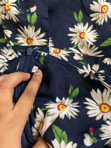 Daisy Floral Cut-Out Mini Dress