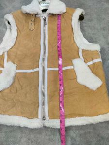 Suede Sherpa Lined Vest