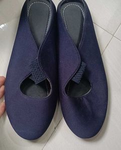 Comfortable Navy Blue Mules