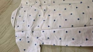 kids Palm Print Short Sleeve Shirt