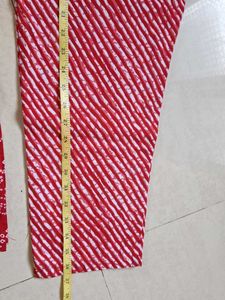 Bandhani Print "Yufta" Cotton Kurta Set