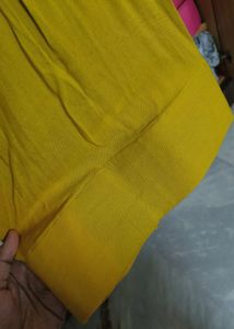 Heart Patterned Yellow Farshi Salwar Set