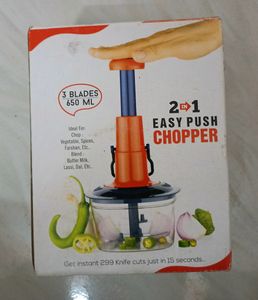 Manual Handy Chopper 3 Stainless Steel Blade Veget