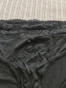 victoria's secret Black Lace Trim Briefs