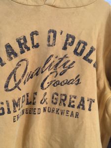 Marco Polo Mustard Hoodie For Men Size L
