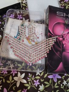 Sparkling Pink &amp; Crystal Choker Set