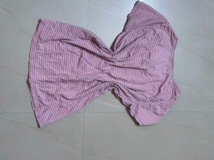 Cute Pink Striped Tunic Top