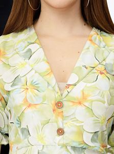 Lightweight Floral Print Mini Dress