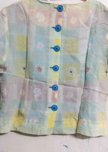 Charming Pastel Floral Blouse