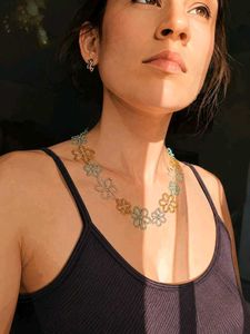 pink beaded necklaces