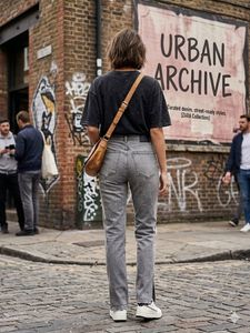 Stylish Ripped Grey Jeans