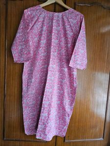Rose pink full cotton suit set