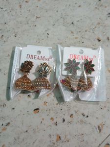 2 Jhumka Earrings combo