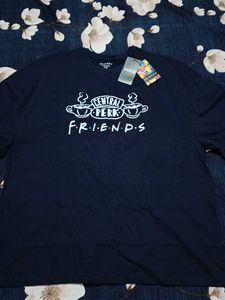 Blue Oversized Graphic T-Shirt