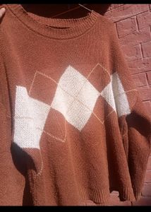 Urbanic Brown Argyle Sweater