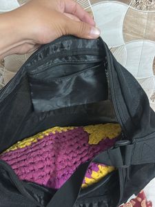 Spalding Black Messenger Bag