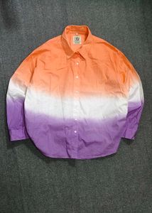 Dip-Dye Button-Up Shirt