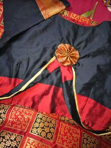 Red &amp; Gold saree