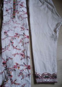 Floral Print Kurta and Pants Set